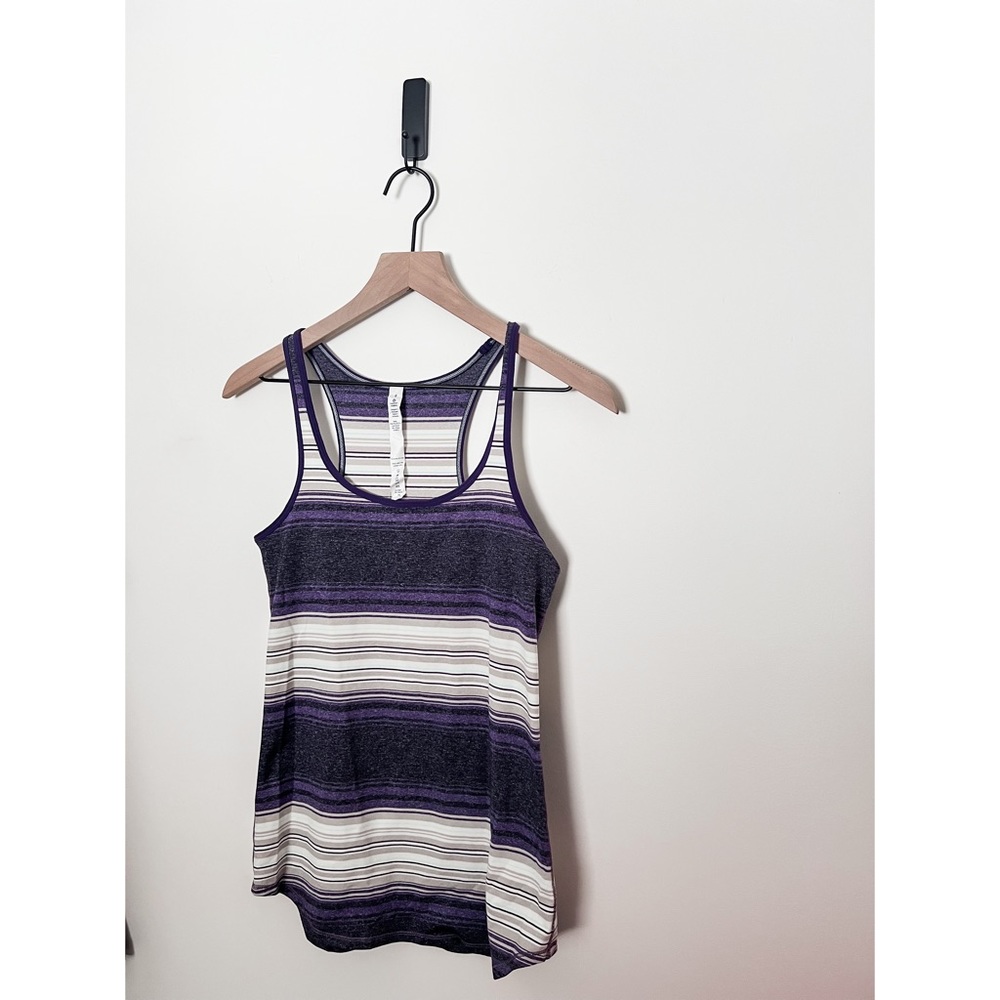 Lululemon Striped Athletic Tank Size 8 - Picture 1 of 5